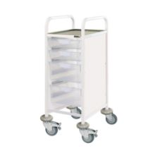 Sunflower Vista 30 Clinical Trolley, 2 Single/2 Double Trays