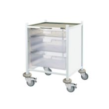 Sunflower Vista 40 Clinical Trolley, 1 Single/2 Double Trays