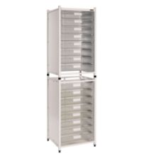 Vista Storage Modules - High Level - 16 Single Trays - 3 Colours Of Trays Available