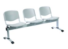 3 Seat Venus Visitor Modular Chair, Moulded Plastic