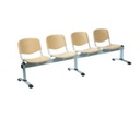 4 Seat Venus Visitor Modular Chair, Moulded Plastic