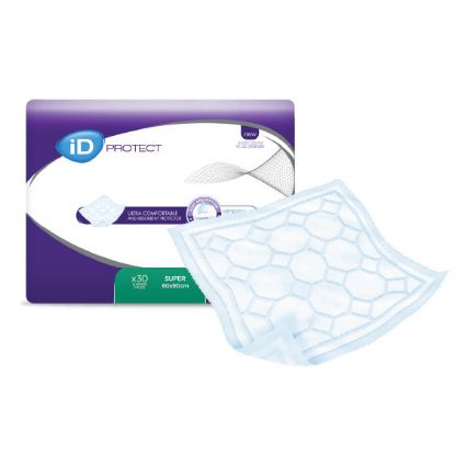 INCONTINENCE PAD ID PROTECT SUPER 60 X 90 PK 30