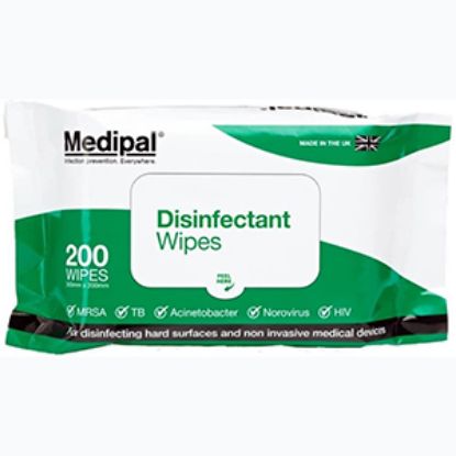 Wipes Medipal Surface Disinfectant Pack x 200