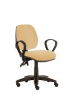 Solitaire Mid-Back Consultation Chair with Arms And Black Base
