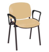 Galaxy Visitor Chair (With Arms) - Vinyl Antibacterial Upholstery
