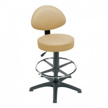 Examination Stool (Sunflower) With Back Rest, Foot Ring And Glider Base