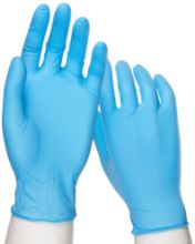 Premier Blue Nitrile Exam Gloves P/F x 150 - Various Sizes Available