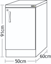 Sunflower Cabinet Base Units 50cm - Various Colours And Finishes Available