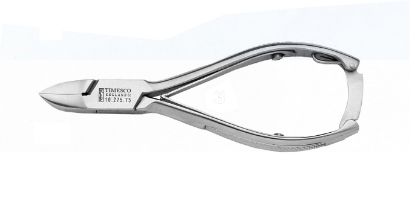 [MPTS10.275.75] Nail Cutter (14cm) Curved Double Spring & Lock Diamond Handle
