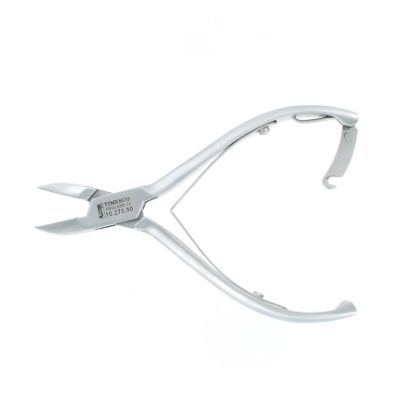 [MPTS10.275.50] Nipper Nail (14cm) Curved Blades Double Spring Locking Smooth Handle