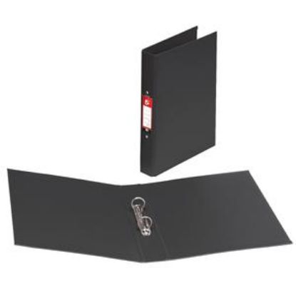 [MPQKF02005] RING BINDER (Q-CONNECT) 2 RING A4 25MM POLY BLACK X 10