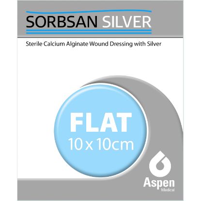 [MPAKAG1410] Sorbsan Silver Flat 10cm x 10cm x 10