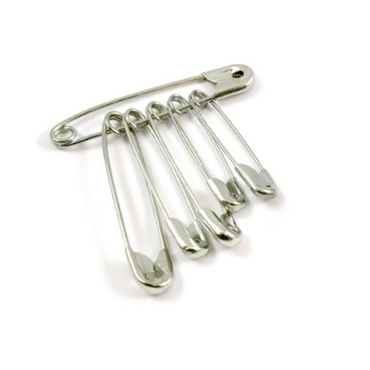 [MPSURQZ9572] Safety Pins x 6 (First Aid)