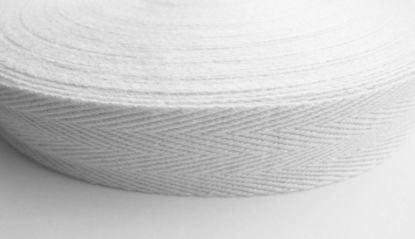 [MPGY2ET03R] Tape White Cotton 14mm Wide 100M Length X1(Indi Fluorescent)