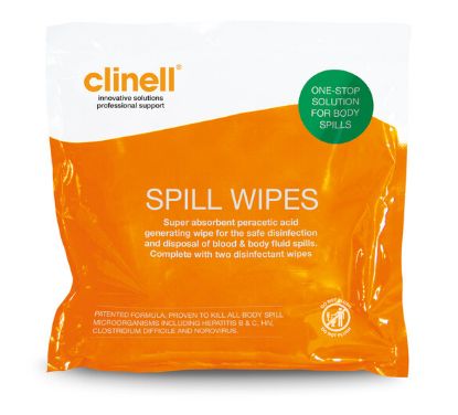 [MPGICSW1] Clinell Spill Wipes 40cm x 40cm x 1