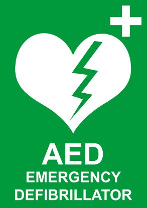 [MPMWSIG01I] SIGN - LAMINATED DEFIBRILLATOR A4