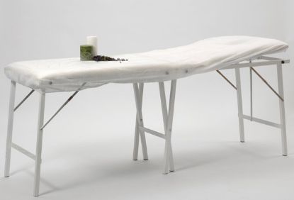 [MPMJDP107] Couch Cover Disposable Elasticated x 10 With Tie`S (White)