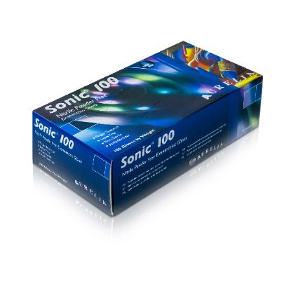 Sonic Powder Free Nitrile Gloves - Blue x 100