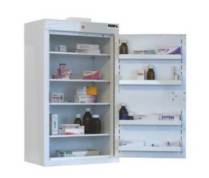 [MPSBSUN-CDC28/NL] Cabinet C/Drugs (1 Door) 85X50x45cm (4 Shelves) No Warning Light