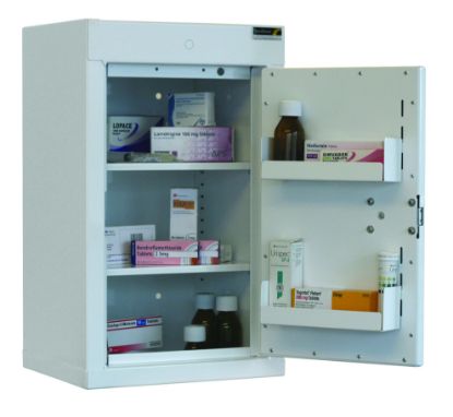 [MPSBSUN-CDC23/NL] Cabinet Controlled Drugs (1 Door) 55X34x27cm (2 Shelves) No Warning Light