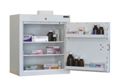 [MPSBSUN-CDC24/NL] Cabinet Controlled Drugs (1 Door) 55X50x30cm (2 Shelves) No Warning Light