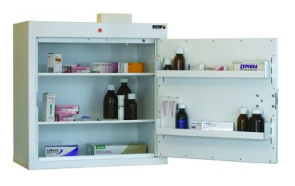 [MPSBSUN-CDC25/WL] Cabinet Controlled Drugs (1 Door) 66X60x30cm (2 Shelves) With Warning Light