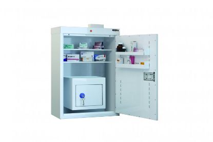 [MPSBSUN-MCDC722] Cabinet Medicine Mc7 (Sunflower) 91cm x 60cm x 30cm With Sbcdc22 Inner Drug Cabinet
