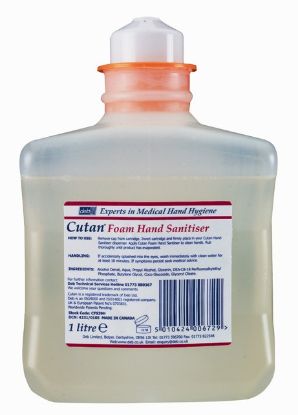 [MPDBCFS39H] HAND SANITISER FOAM (DEB CUTAN) 1 LTR X 6