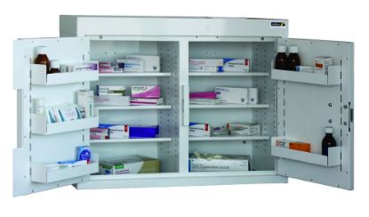 [MPSBSUN-MC4/NL] Cabinet Medicine (Two Doors) 60X80x30cm (6 Shelves) No Warning Light