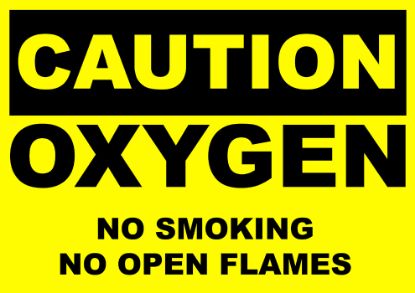 [MPMWSIG02F] Sign - Emergency Oxygen Laminated