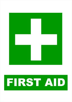 [MPMWSIG01E] Sign - First Aid Laminated A4