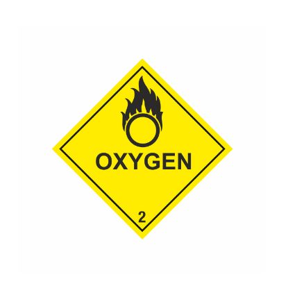 [MPMWSIG01W] Sign - Oxygen Portrait A4 Laminated