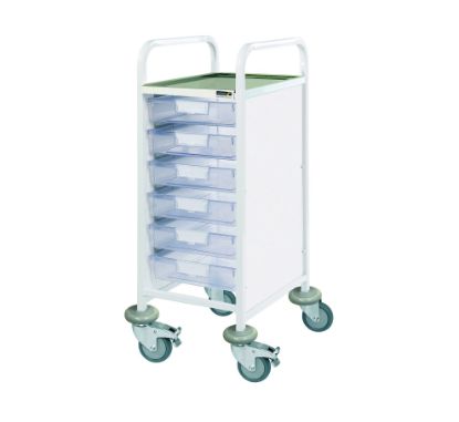 Sunflower Vista 30 Clinical Trolley, 6 Single Trays
