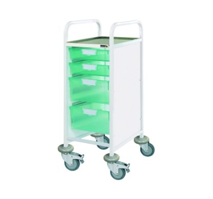 Sunflower Vista 30 Clinical Trolley, 2 Single/2 Double Trays