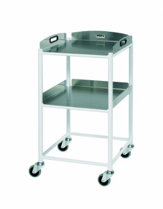 [MPSBSUN-DT4S2] Trolley Dressing (Sunflower) Small (86cm x 46cm x 52cm) 2 Stainless Steel Trays