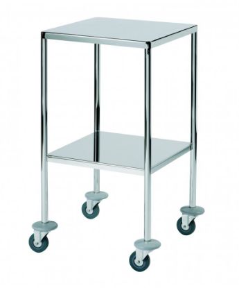 (Sunflower) Surgical Trolley With Two Fixed Shelves