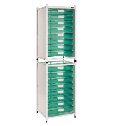 Vista Storage Modules - High Level - 16 Single Trays - 3 Colours Of Trays Available