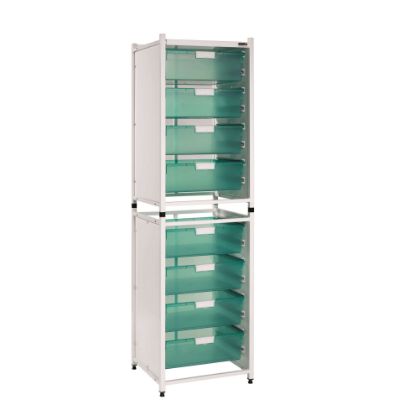 Vista Storage Modules - High Level - 8 Double Trays - 3 Colours Of Trays Available