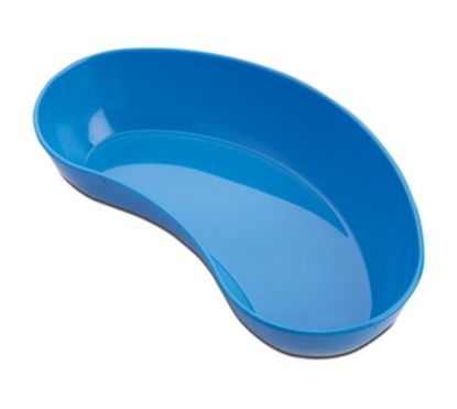 [MPM1W284] Kidney Dish Plastic Blue 15cm (Reusable) x 1