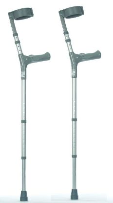 [MPHM124AT] Crutches Ergonomic Handle Adult Extra Long Double Adjustable