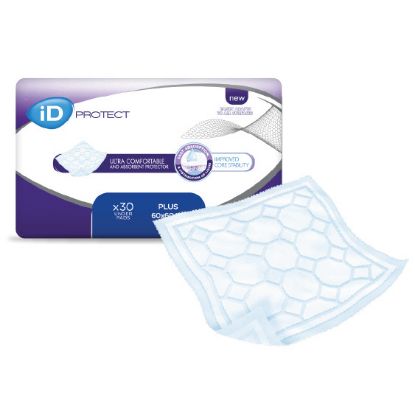 [MPMWINC05A] INCONTINENCE PAD ID PROTECT PLUS 60 X 60 PK 30