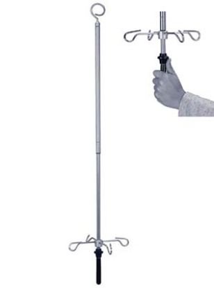 [MPAWI 100.135.2] Iv Pole Ceiling Mounted For Room 3.5M Adj Range 123-202cm