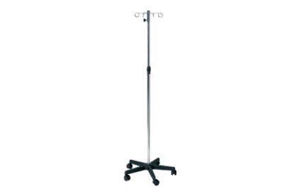 [MPSBSUN-IV02] Drip Stand Chromed Steel, Plastic Base, 4 Metal Hooks