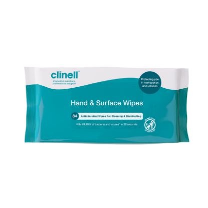 [MPGICAHW84] Wipes Clinell Hand & Surface Wipes x 84