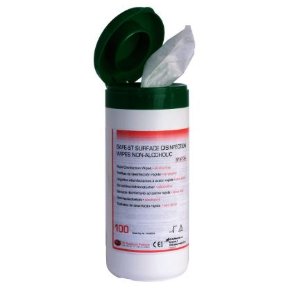 [MPDH9797724] Safe-St Surface Wipes Alcohol Free Tub x 100 Wipes (Dehp) For Larger Areas