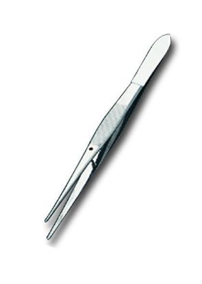[MPM1W123] Forceps Dissecting Iris Plain Reusable 4.5" x 1