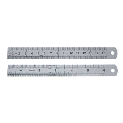 [MPDZDPI360] Ruler Stainless Steel 6"