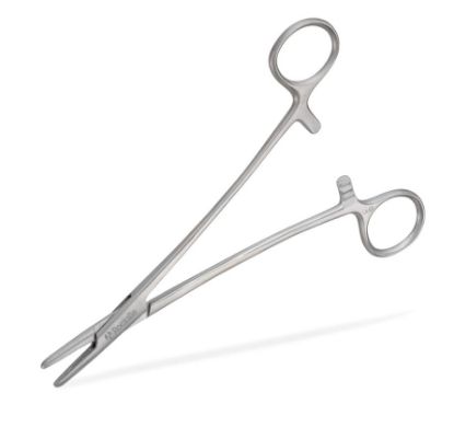 [MPRCRSPU500-433-SINGLE] Needle Holder Mayo Hegar 18cm (Disposable Sterile Stainless Steel Single Use) x 1