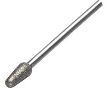 [MPTSTDM-BUR-C] Bur Diamond (Podiatry) Bud Shape Size 1 (Superior Long Lasting) 35mm Long x 2mm Wide