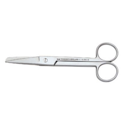 [MPTS12.025.50] Scissors Dressing Reusable Straight Blunt/Sharp 6" x 1